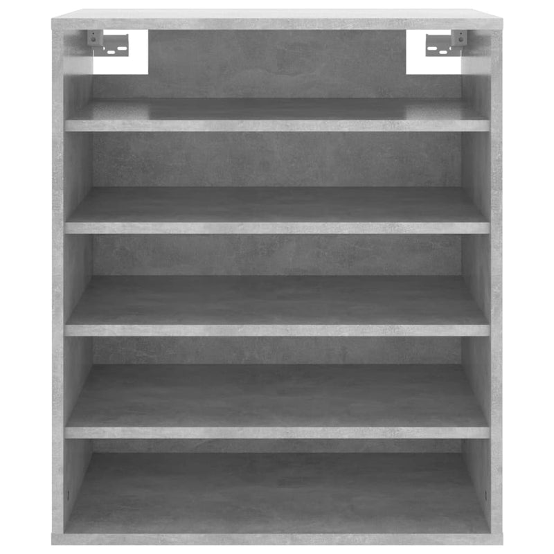 vidaXL betonszürke szerelt fa cipősszekrény 60 x 35 x 70 cm