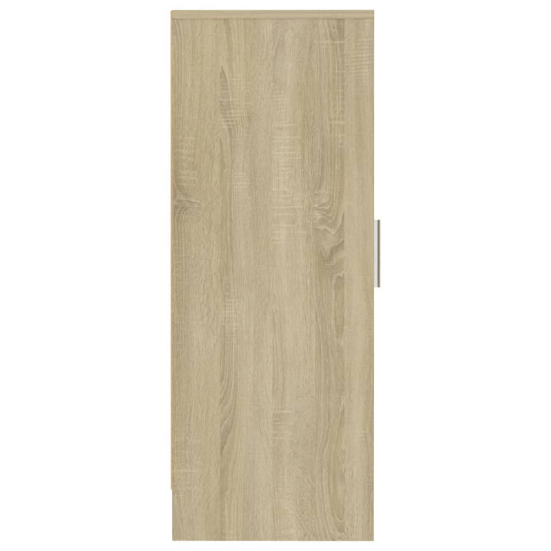 vidaXL sonoma tölgy színű szerelt fa cipősszekrény 32 x 35 x 92 cm