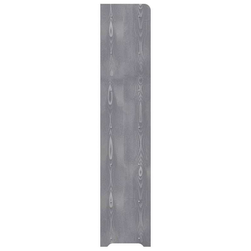 vidaXL szürke szerelt fa cipőtartó 90x24x117 cm