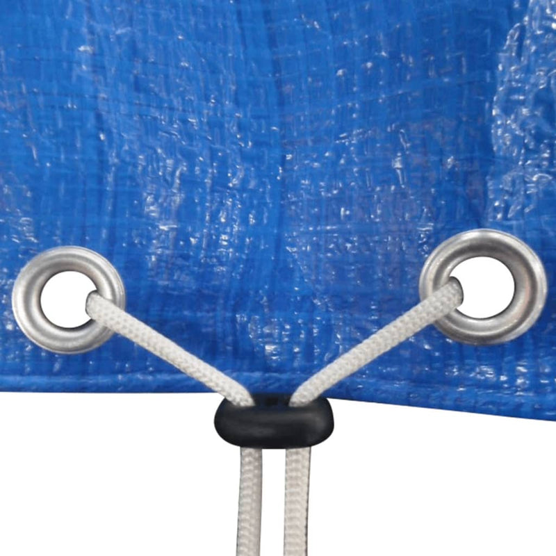 vidaXL 2 db kör alakú polietilén medencetakaró 540 cm 90 g/m²