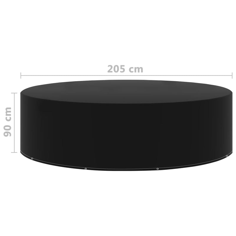 vidaXL 2 db kerti bútor huzat 10 fűzőlyukkal 205 x 90 cm