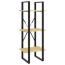 vidaXL ötszintes fenyőfa könyvszekrény 40 x 30 x 175 cm