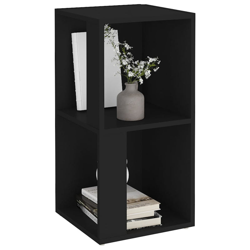 vidaXL fekete szerelt fa sarokszekrény 33 x 33 x 67 cm