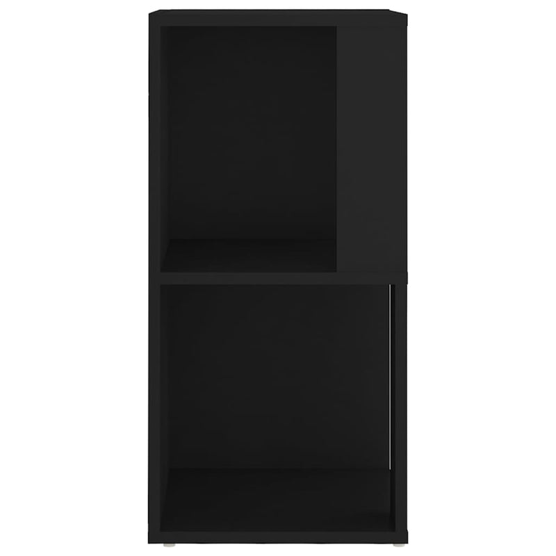 vidaXL fekete szerelt fa sarokszekrény 33 x 33 x 67 cm