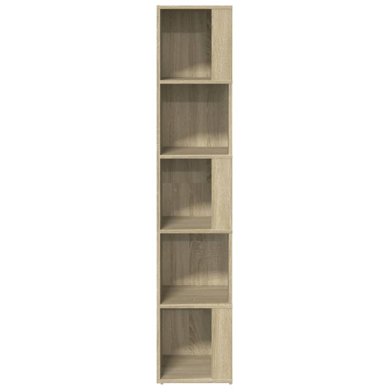vidaXL sonoma tölgy színű szerelt fa sarokszekrény 33 x 33 x 164,5 cm