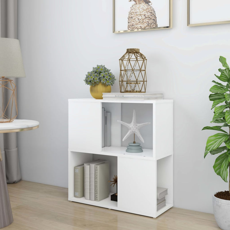 vidaXL fehér szerelt fa könyvszekrény 60 x 24 x 63 cm