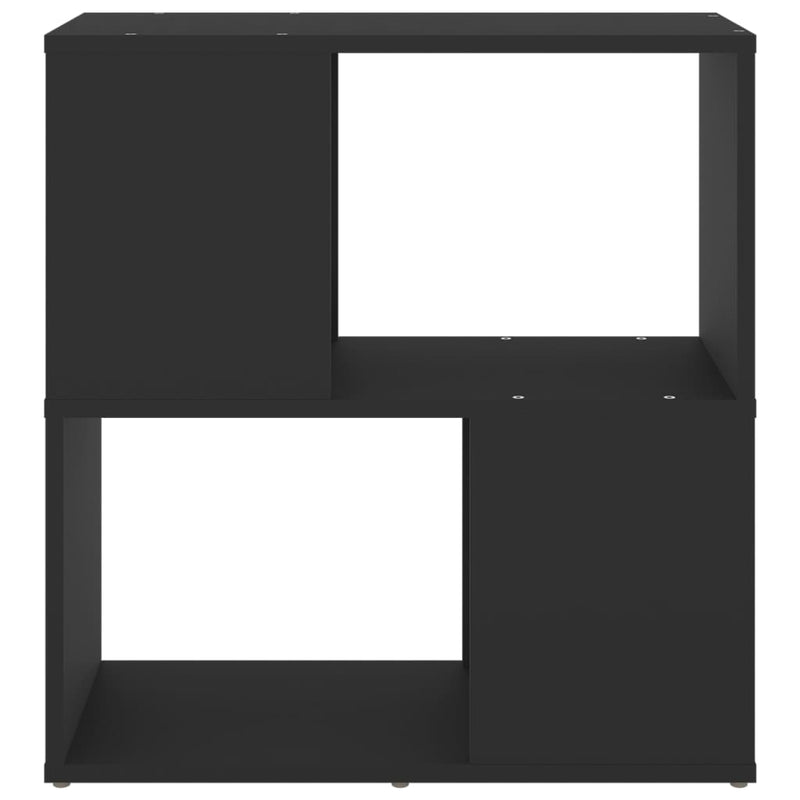 vidaXL fekete szerelt fa könyvszekrény 60 x 24 x 63 cm