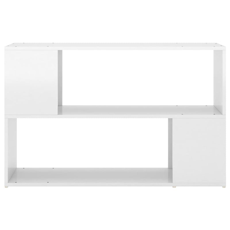 vidaXL magasfényű fehér szerelt fa könyvszekrény 100 x 24 x 63 cm