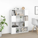 vidaXL fehér szerelt fa térelválasztó könyvszekrény 100 x 24 x 124 cm