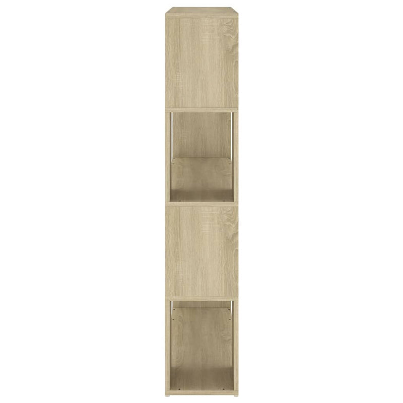 vidaXL sonoma tölgy színű térelválasztó könyvszekrény 100x24x124 cm