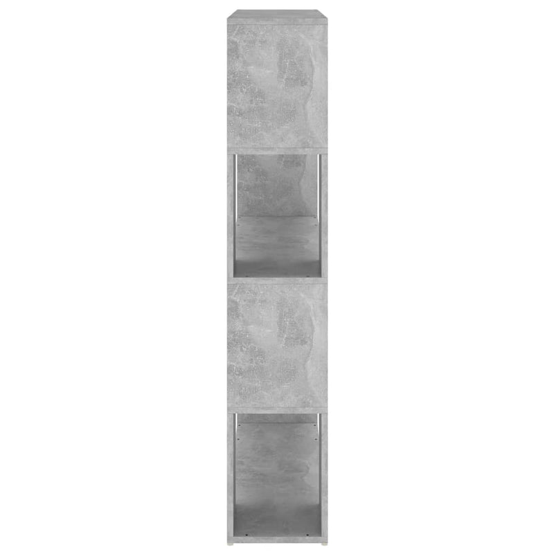 vidaXL betonszürke térelválasztó könyvszekrény 100 x 24 x 124 cm
