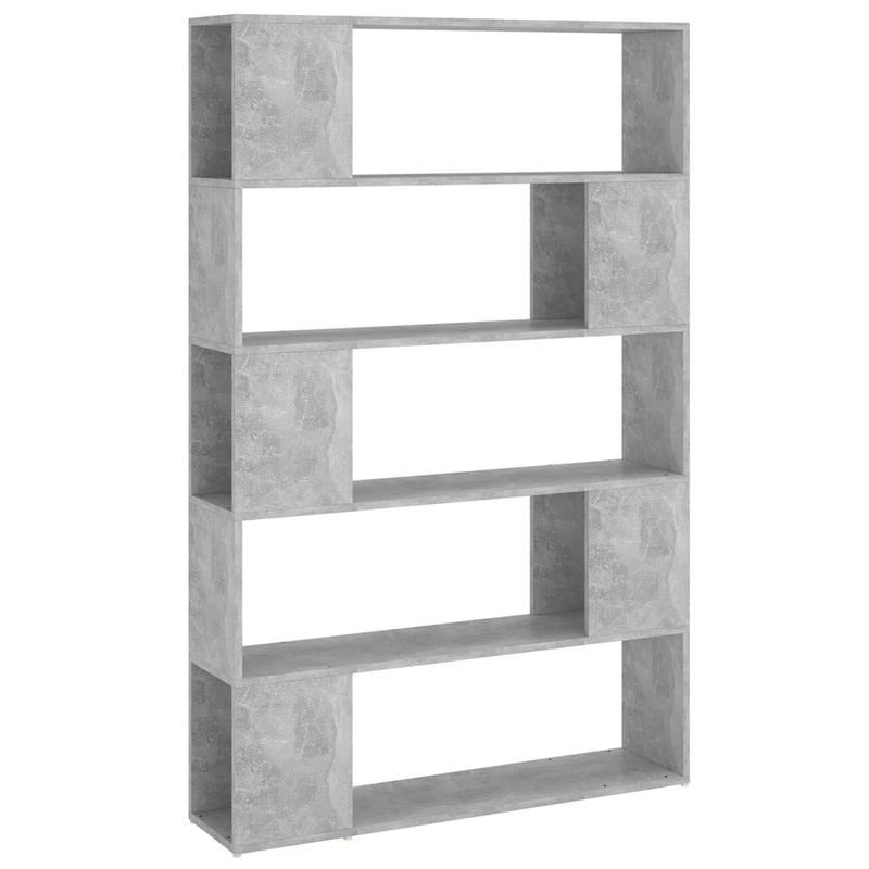 vidaXL betonszürke térelválasztó könyvszekrény 100x24x155 cm