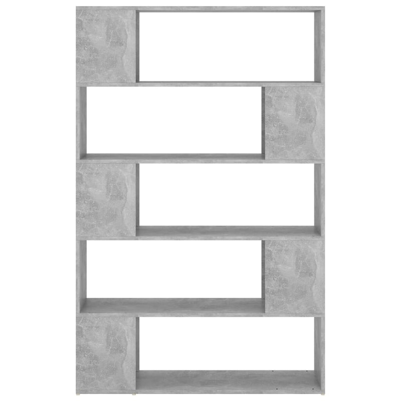 vidaXL betonszürke térelválasztó könyvszekrény 100x24x155 cm