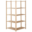 vidaXL 5 szintes tömör fenyőfa sarok-tárolóállvány 82,5x82,5x170 cm