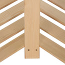 vidaXL 5 szintes tömör fenyőfa sarok-tárolóállvány 82,5x82,5x170 cm