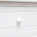 vidaXL fehér tömör császárfa íróasztal 108 x 45 x 76 cm