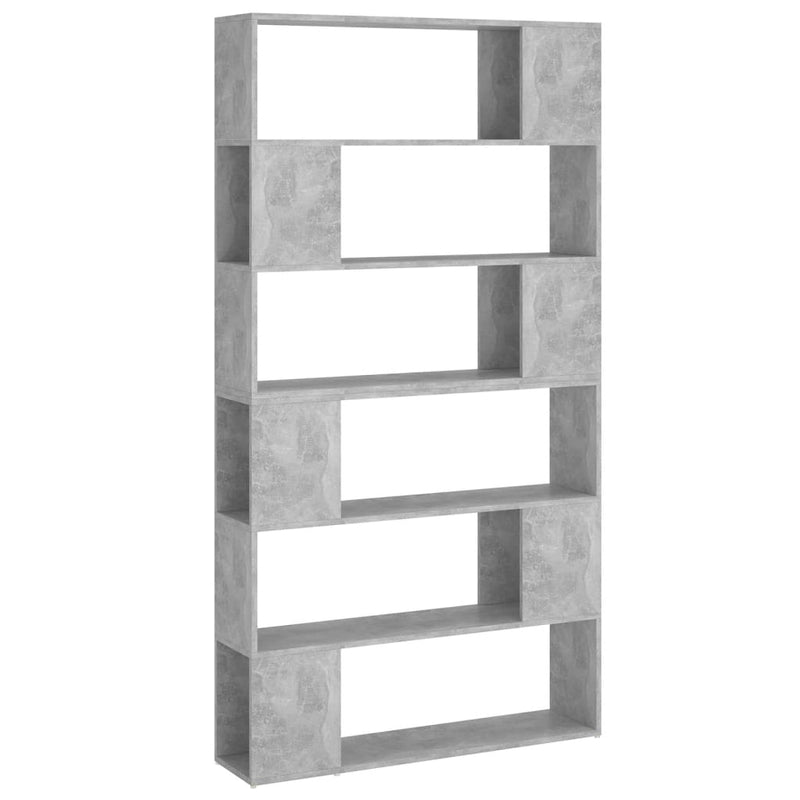 vidaXL betonszürke térelválasztó könyvszekrény 100 x 24 x 188 cm