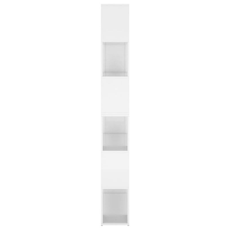 vidaXL magasfényű fehér térelválasztó könyvszekrény 100 x 24 x 188 cm