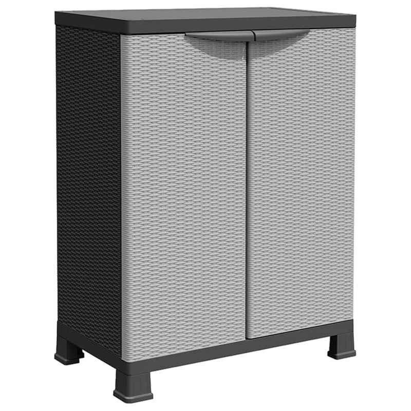 vidaXL rattanstílusú műanyag szekrény 68 x 39 x 92 cm
