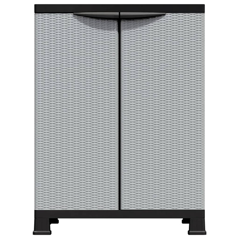 vidaXL rattanstílusú műanyag szekrény 68 x 39 x 92 cm