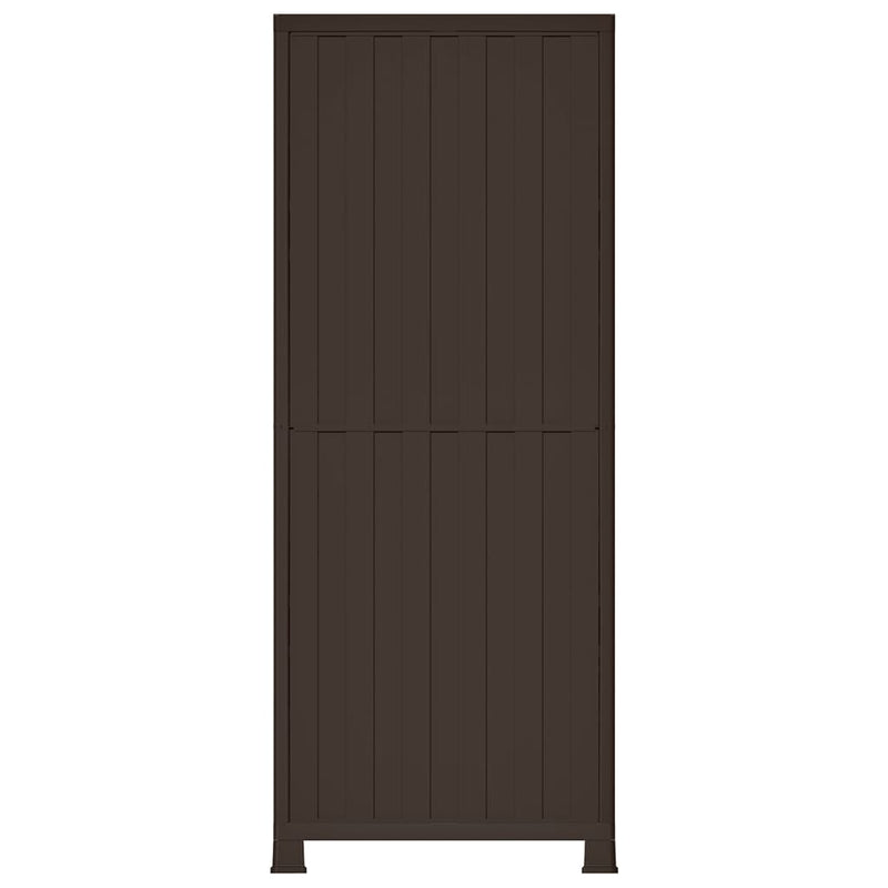 vidaXL rattanstílusú műanyag szekrény 68 x 39 x 171,5 cm
