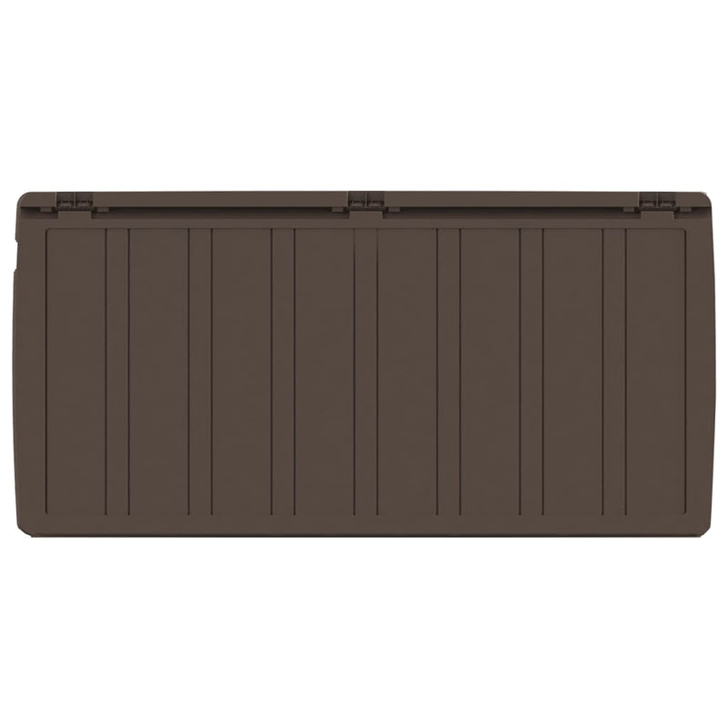 vidaXL barna párnatároló láda 117 x 45,5 x 57,5 cm 270 L