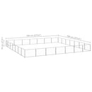 vidaXL ezüstszínű acél kutyakennel 49 m²