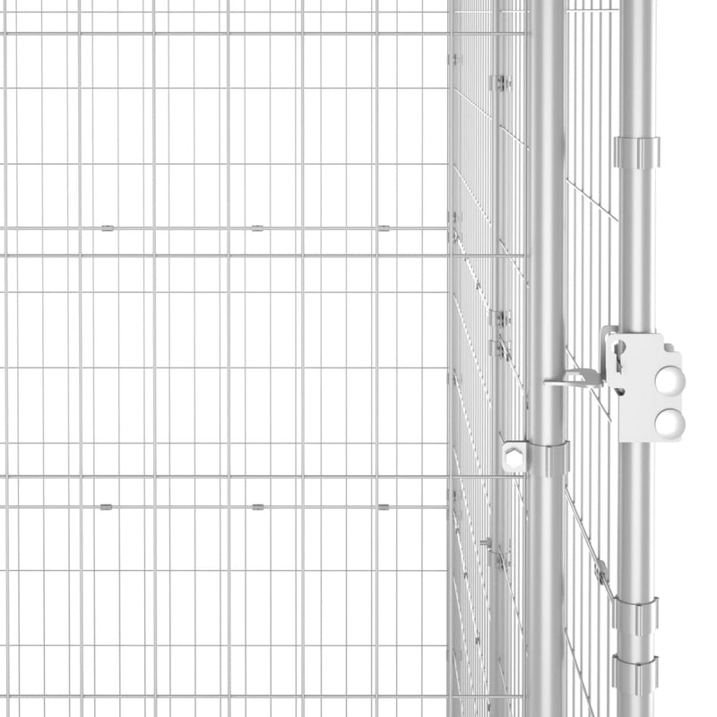vidaXL kültéri horganyozott acél kutyakennel 4,84 m²