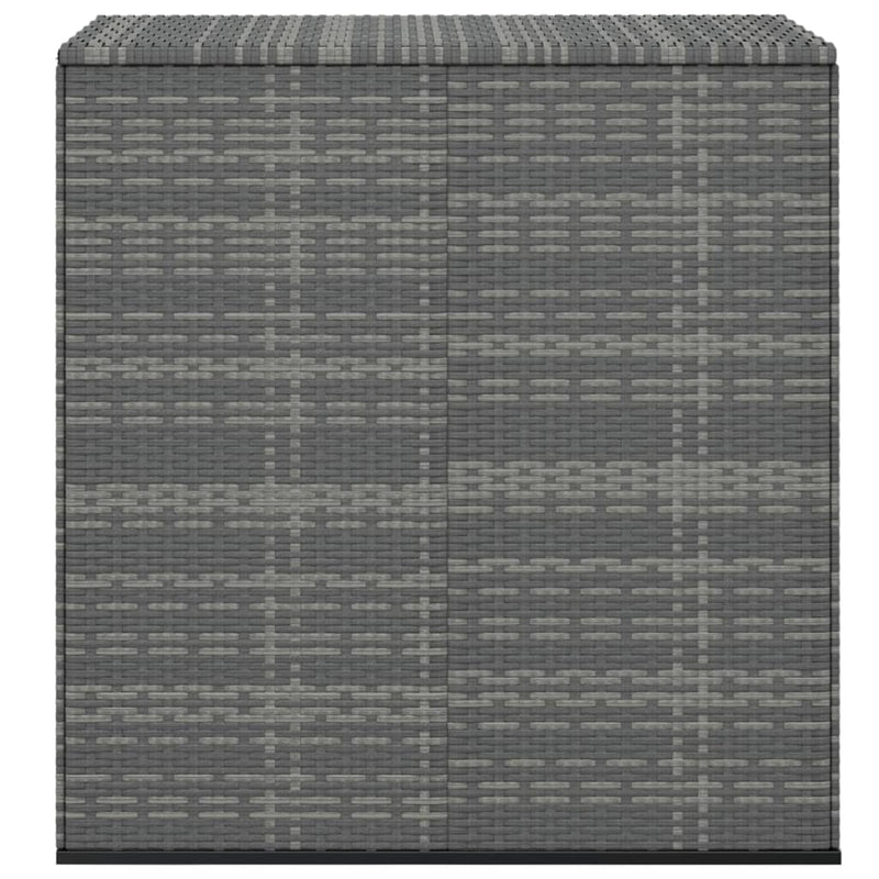 vidaXL szürke polyrattan kerti párnatartó doboz 100 x 49 x 103,5 cm
