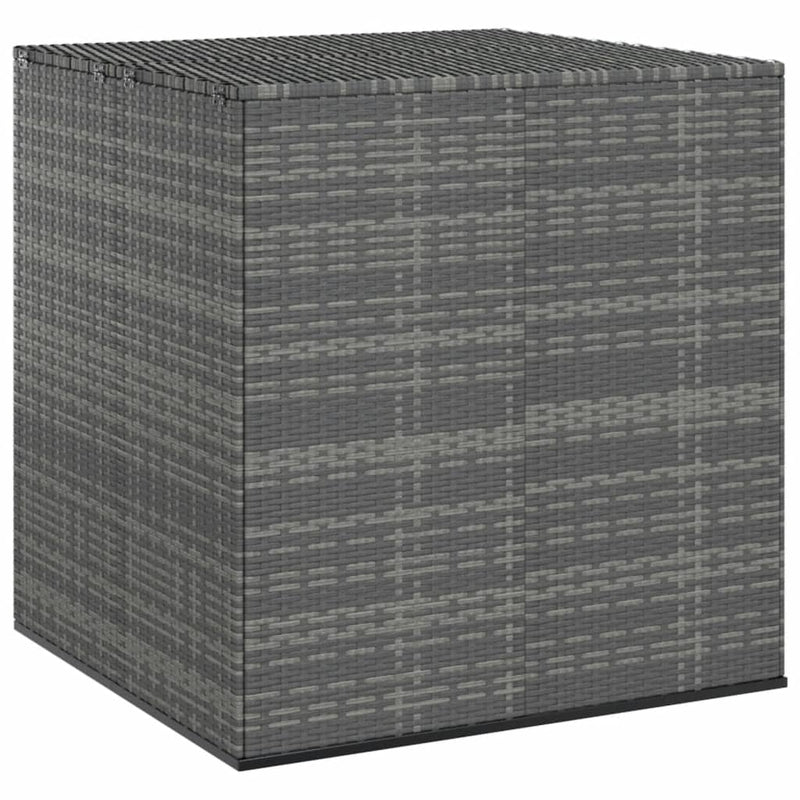 vidaXL szürke polyrattan kerti párnatartó doboz 100 x 97,5 x 104 cm