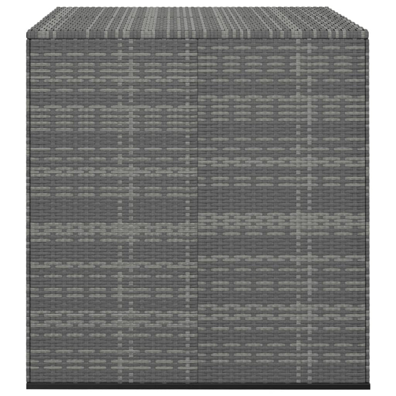 vidaXL szürke polyrattan kerti párnatartó doboz 100 x 97,5 x 104 cm