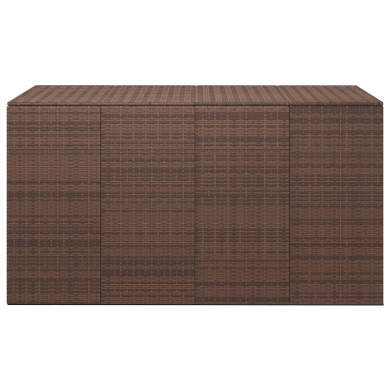 vidaXL barna polyrattan kerti párnatartó doboz 194 x 100 x 103 cm
