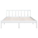vidaXL fehér tömör fenyőfa ágykeret 140 x 200 cm