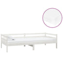 vidaXL fehér tömör fenyőfa dívány matraccal 90 x 200 cm