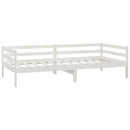 vidaXL fehér tömör fenyőfa dívány matraccal 90 x 200 cm