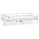 vidaXL fehér tömör fenyőfa dívány matraccal 90 x 200 cm