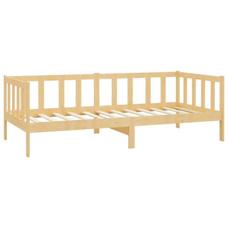 vidaXL tömör fenyőfa dívány matraccal 90 x 200 cm