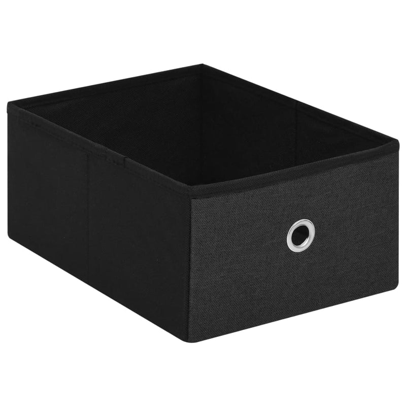 vidaXL fekete összecsukható művászon tárolópad 76x38x38 cm