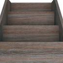 vidaXL szürke-sonoma színű szerelt fa gyerek újságtartó 71x30x78,5 cm