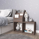vidaXL szürke-sonoma színű szerelt fa gyerek újságtartó 71x30x78,5 cm