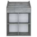 vidaXL betonszürke szerelt fa gyerek újságtartó 71 x 30 x 114 cm