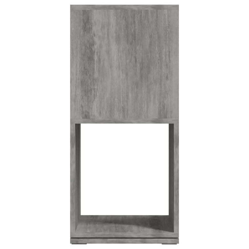 vidaXL betonszürke szerelt fa forgószekrény 34,5x34,5x75,5 cm