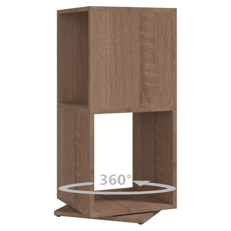 vidaXL sonoma tölgy színű szerelt fa forgószekrény 34,5x34,5x75,5 cm