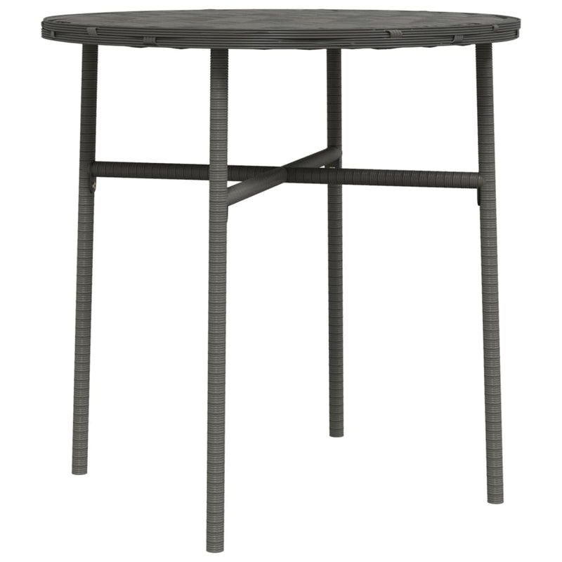 vidaXL szürke polyrattan teázóasztal 45 cm