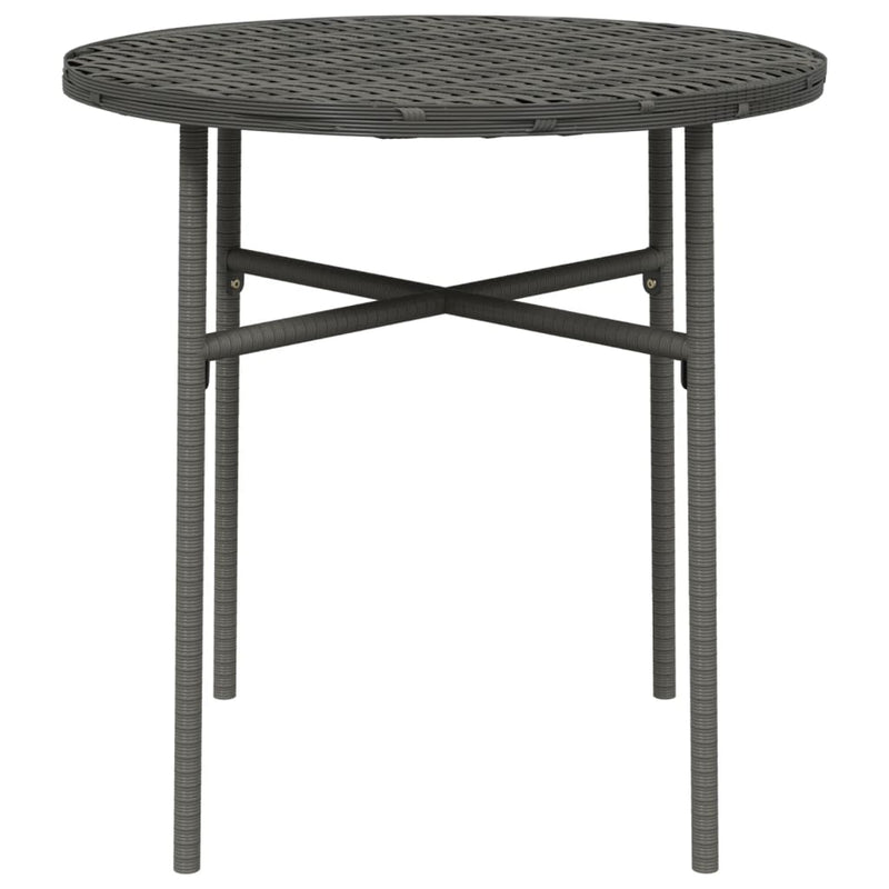 vidaXL szürke polyrattan teázóasztal 45 cm