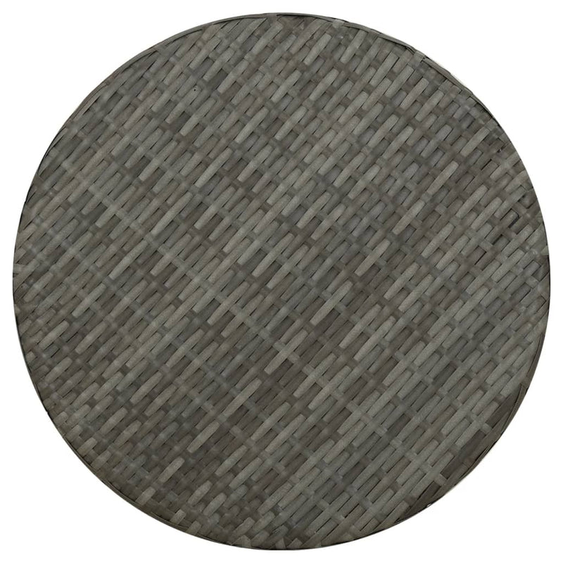 vidaXL szürke polyrattan teázóasztal 45 cm