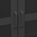 vidaXL fekete fém ipari tárolószekrény 70 x 40 x 115 cm