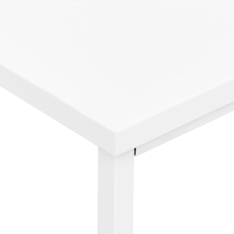 vidaXL fehér acél ipari stílusú íróasztal fiókokkal 105 x 52 x 75 cm