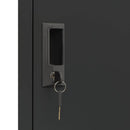 vidaXL antracitszürke acél zárható szekrény 38 x 45 x 180 cm