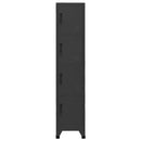 vidaXL antracitszürke acél zárható szekrény 38 x 45 x 180 cm